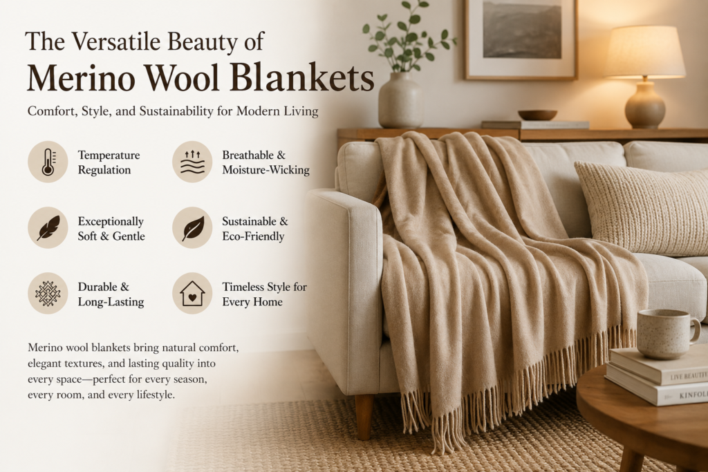 The Versatile Beauty of Merino Wool Blankets in Modern Home Living