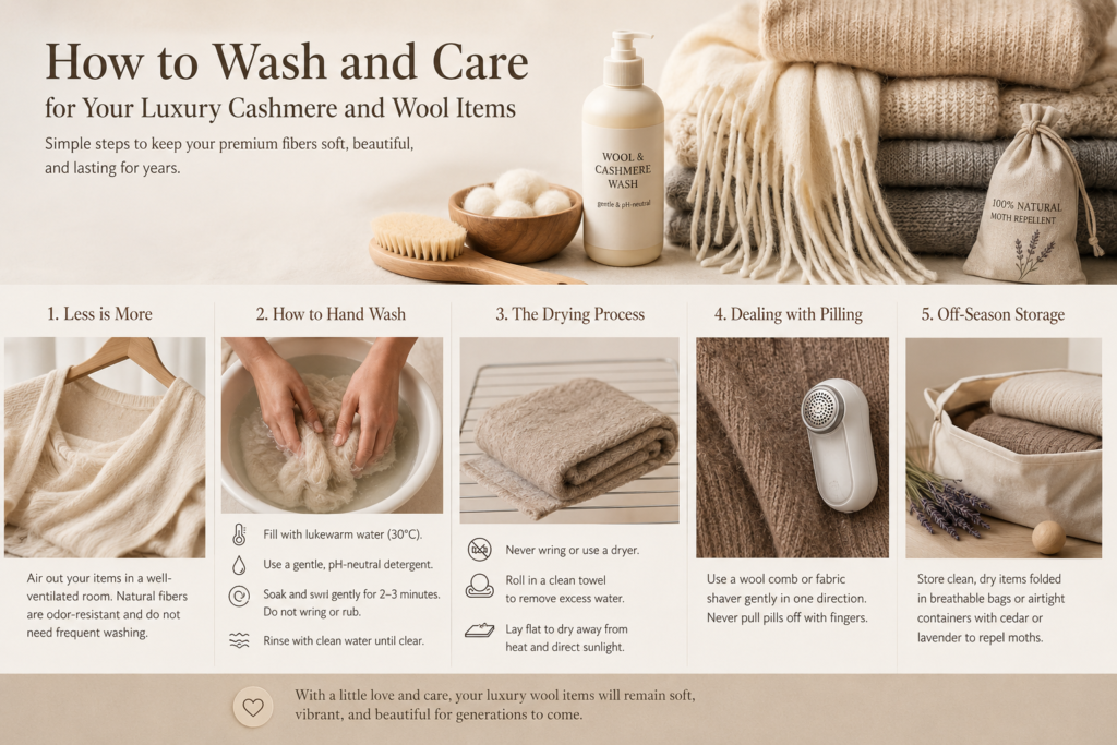 How to Wash Cashmere and Luxury Wool: The Ultimate Care Guide