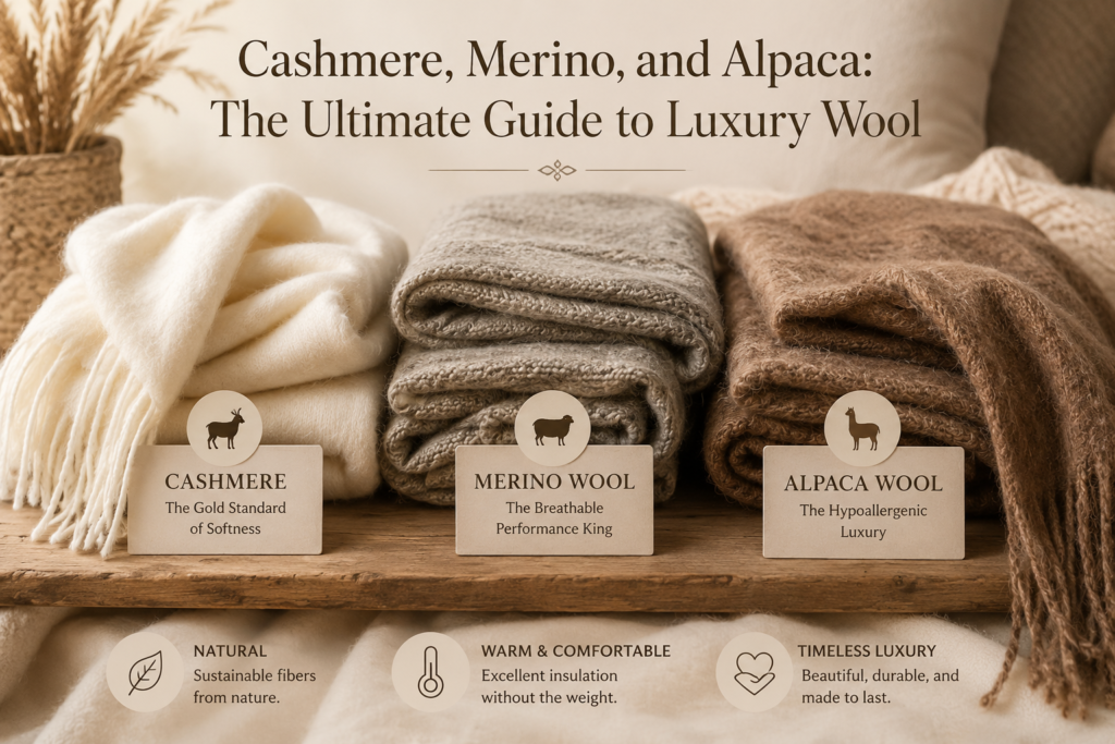Cashmere, Merino, and Alpaca: The Ultimate Guide to Luxury Wool